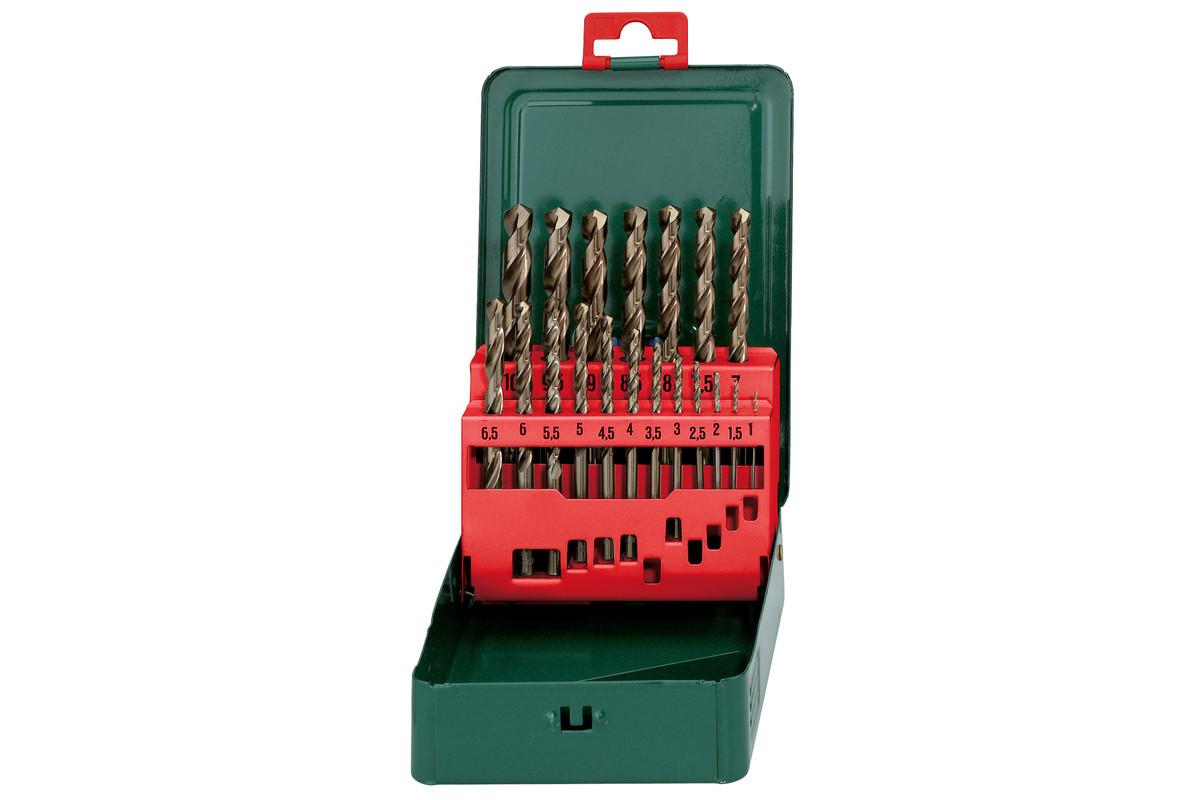 Kobaltový Hss-Co kovový vrták 19 ks Metabo
